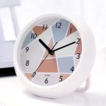 Round Waterproof Wall Clock Kitchen And Bathroom Desktop Clock Ornaments - Image 2