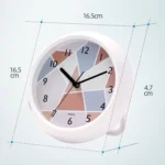 Round Waterproof Wall Clock Kitchen And Bathroom Desktop Clock Ornaments - Image 3