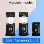5803 Solar Camping Lamp Outdoor LED Emergency Portable Light Support USB Output - Image 5