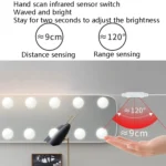 LED Makeup Mirror Light Beauty Fill Light Hand Sweep Sensor Mirror Front Light - Image 3