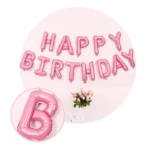 2 PCS 16 Inch Happy Birthday Letter Aluminum Film Balloon Birthday Party Decoration Specification： - Image 4