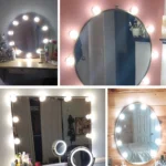 Mirror Front Light Dimmable Makeup Mirror USB Touch Control Light - Image 6