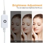 Cosmetic Room Bathroom Mirror Front Light USB Three-Color Dimming Light - Image 3