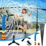 Trampoline 360 Degree Automatic Rotating Sprinkler Gardening Water Toy,Size: - Image 6