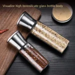 304 Stainless Steel Sea Salt Pepper Grinder Home Pepper Coffee  Manual Grinding Bottle - Image 3