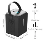 DC12V 120W Car Air Pump Wired Wireless Two-In-One Digital Air Pump - Image 2