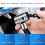 DC12V 120W Car Air Pump Wired Wireless Two-In-One Digital Air Pump - Image 3