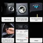 DC12V 120W Car Air Pump Wired Wireless Two-In-One Digital Air Pump - Image 7