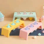 Silicone Cartoon Ice Cream Mold With Cover Easy Demoulding Home-Made Popsicle Mould, Random Color Delivery - Image 2