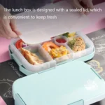 XINGCHENG XC-451 Microwave Student Lunch Box Plastic Compartment Portable Lunch Box - Image 4