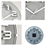 12 Inch Living Room Silent Wall Clock Round Stereo 3D Digital Wall Clock - Image 5