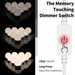 3 Color Temperature Mirror Front Lamp USB Simple Bathroom Makeup Light Bulbs - Image 3