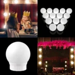 3 Color Temperature Mirror Front Lamp USB Simple Bathroom Makeup Light Bulbs - Image 6