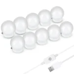 LED Mirror Front Lamp USB Adjustable Brightness Makeup Fill Light Bulbs - Image 2