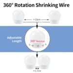 LED Mirror Front Lamp USB Adjustable Brightness Makeup Fill Light Bulbs - Image 6