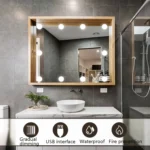LED Mirror Front Lamp USB Adjustable Brightness Makeup Fill Light Bulbs - Image 7