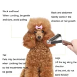 Walnut Pet Stainless Steel Cleaning And Grooming Comb - Image 6