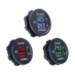 2 In 1 Modified Car Double Digital Voltage Current Table Measuring Instrument - Image 2