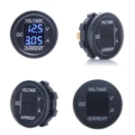 2 In 1 Modified Car Double Digital Voltage Current Table Measuring Instrument - Image 3