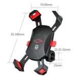 Kewig Reflection To Fall Shockproof Bicycle Bracket Motorcycle Four-Claw Mobile Phone Holder - Image 3