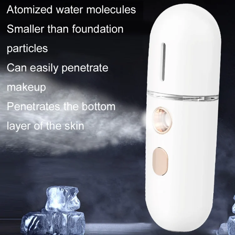 TBD0573272002_B5.webp Portable Rechargeable Water Replenishing Device Beauty Humidifying Sprayer, Colour: No. 4 White - Image 6