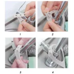 Kitchen Sponge Drain Holder Wheat Fiber Storage Rack Basket Wash Cloth Toilet Soap Shelf Organizer - Image 5