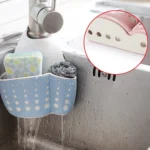 Kitchen Sponge Drain Holder Wheat Fiber Storage Rack Basket Wash Cloth Toilet Soap Shelf Organizer - Image 7