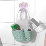 Kitchen Sponge Drain Holder Wheat Fiber Storage Rack Basket Wash Cloth Toilet Soap Shelf Organizer - Image 8