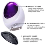 168 LED Photocatalyst Mosquito Killer Lamp Household Mosquito Catching Lamp - Image 3