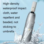 Illustrator Tri-Folding Umbrella Titanium Silver Glue Anti-Ultraviolet Folding Umbrella - Image 4