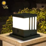 Solar Outdoor Waterproof Column Head Lamp Courtyard Landscape Lamp