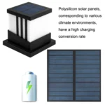 Solar Outdoor Waterproof Column Head Lamp Courtyard Landscape Lamp - Image 2