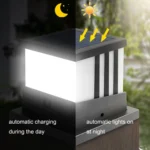 Solar Outdoor Waterproof Column Head Lamp Courtyard Landscape Lamp - Image 5