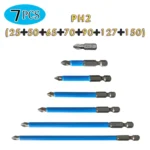 7PCS/set PH2 Strong Magnetic Hand Drill Screwdriver Mouth Anti-Slip Screwdriver Bit - Image 5
