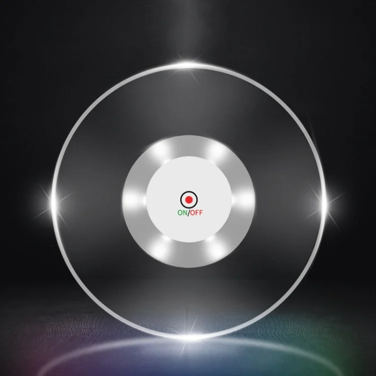 TBD0574414501A.webp LED Flashing Coaster Bar KTV Cocktail Base Light Luminous Coaster - Image 1