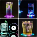 LED Flashing Coaster Bar KTV Cocktail Base Light Luminous Coaster - Image 6