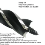 Electric Wrench Hole Opener Woodman Door Lock Rhinestone Drill Template Rejection Drill Bit, Model: 16mm - Image 3