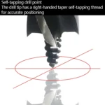 Electric Wrench Hole Opener Woodman Door Lock Rhinestone Drill Template Rejection Drill Bit, Model: 16mm - Image 4