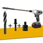 Electric Wrench Hole Opener Woodman Door Lock Rhinestone Drill Template Rejection Drill Bit, Model: 16mm - Image 6