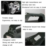 YAGE 5701 10W LED Strong Light Long-Range Searchlight Outdoor Lighting Rechargeable Flashlight, CN Plug - Image 4