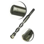 2pcs Hand Electric Drill Shock Drill Wall Mix Soil Cement Wall Construction Drill Bit, Model: 3x66mm Round Handle - Image 2