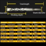 2pcs Hand Electric Drill Shock Drill Wall Mix Soil Cement Wall Construction Drill Bit, Model: 3x66mm Round Handle - Image 6