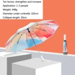 3021 Automatic Rain And Sun Dual-Purpose Umbrella Sun-Proof And Anti-Rebound Folding Umbrella - Image 7