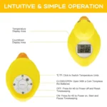 AF-023 Children Bath Thermometer Water Baby Bathing Yellow Duck Water Thermometer - Image 4