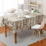 Imitation Bark Cotton Linen Tablecloth - Image 2