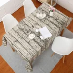 Imitation Bark Cotton Linen Tablecloth - Image 3