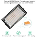 LED Plant Light Full Spectroscopy Waterproof Growth Lamp Seedlings Vegetable Filling Lamp - Image 4