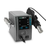 SUGON Hot Air Rework Station LED Display Temperature Adjustable Soldering Station With 5 Nozzles, EU Plug - Image 2