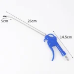 Large Air Volume Metal Pneumatic High-Pressure Dust Collector Dust Blowing Pneumatic Tool, Specification: Short, Random Color Delivery - Image 7