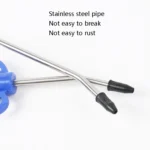 Large Air Volume Metal Pneumatic High-Pressure Dust Collector Dust Blowing Pneumatic Tool, Specification: Short, Random Color Delivery - Image 4